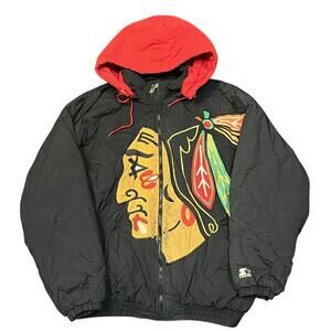Vintage Starter Chicago Blackhawk Jacket